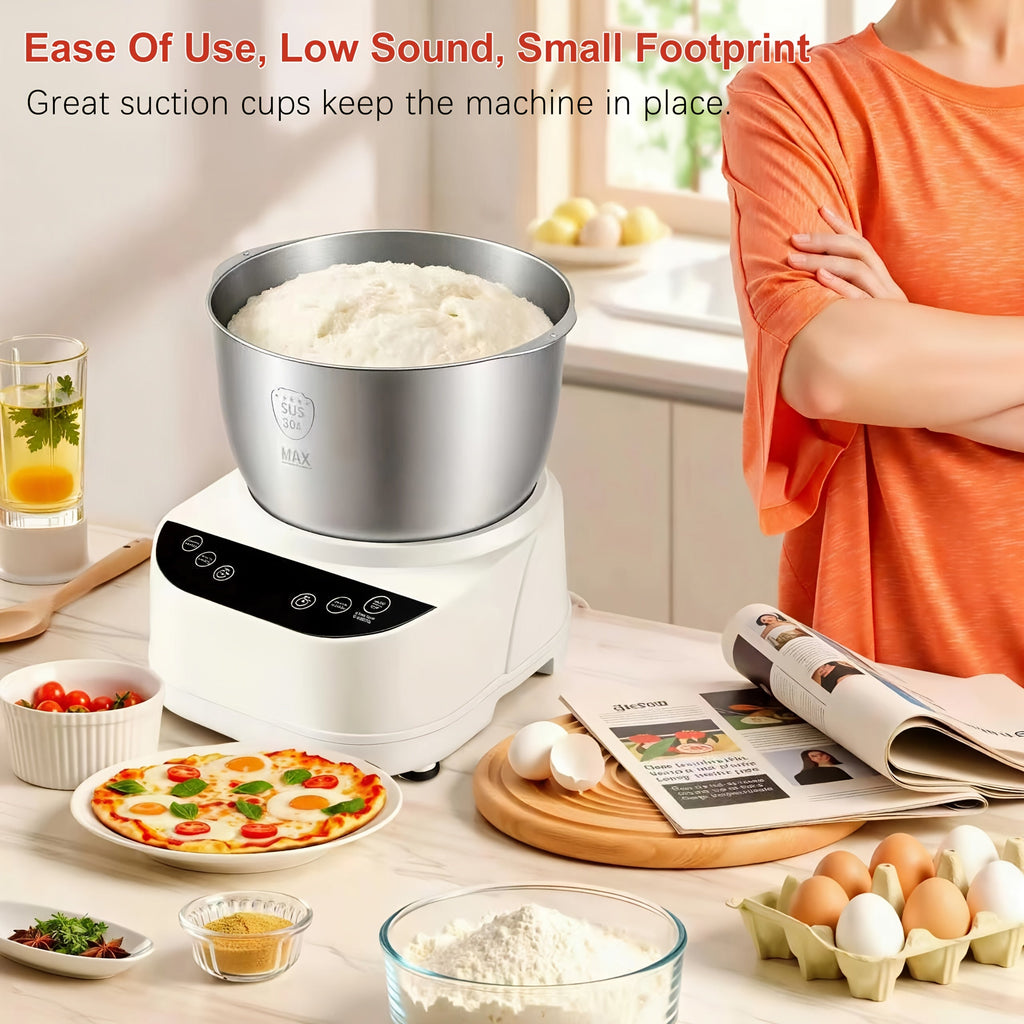 Electric Dough Maker, 1.32gal/5.28qt Home Dough Mixer with Fermentation Function, Microcomputer Timer