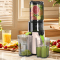 Efficient Cold Press Juicer, 350W Slow Masticating Juicer with 4.7" Extra Wide Feed Chute