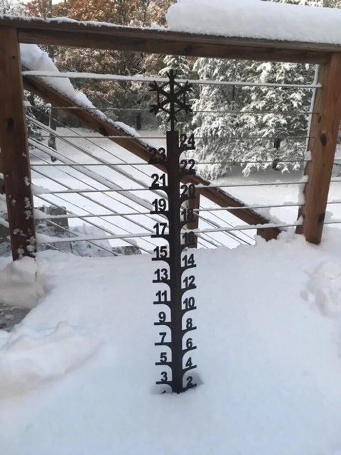 🔥Early Christmas Sale 50% - Iron Art Snow Gauge