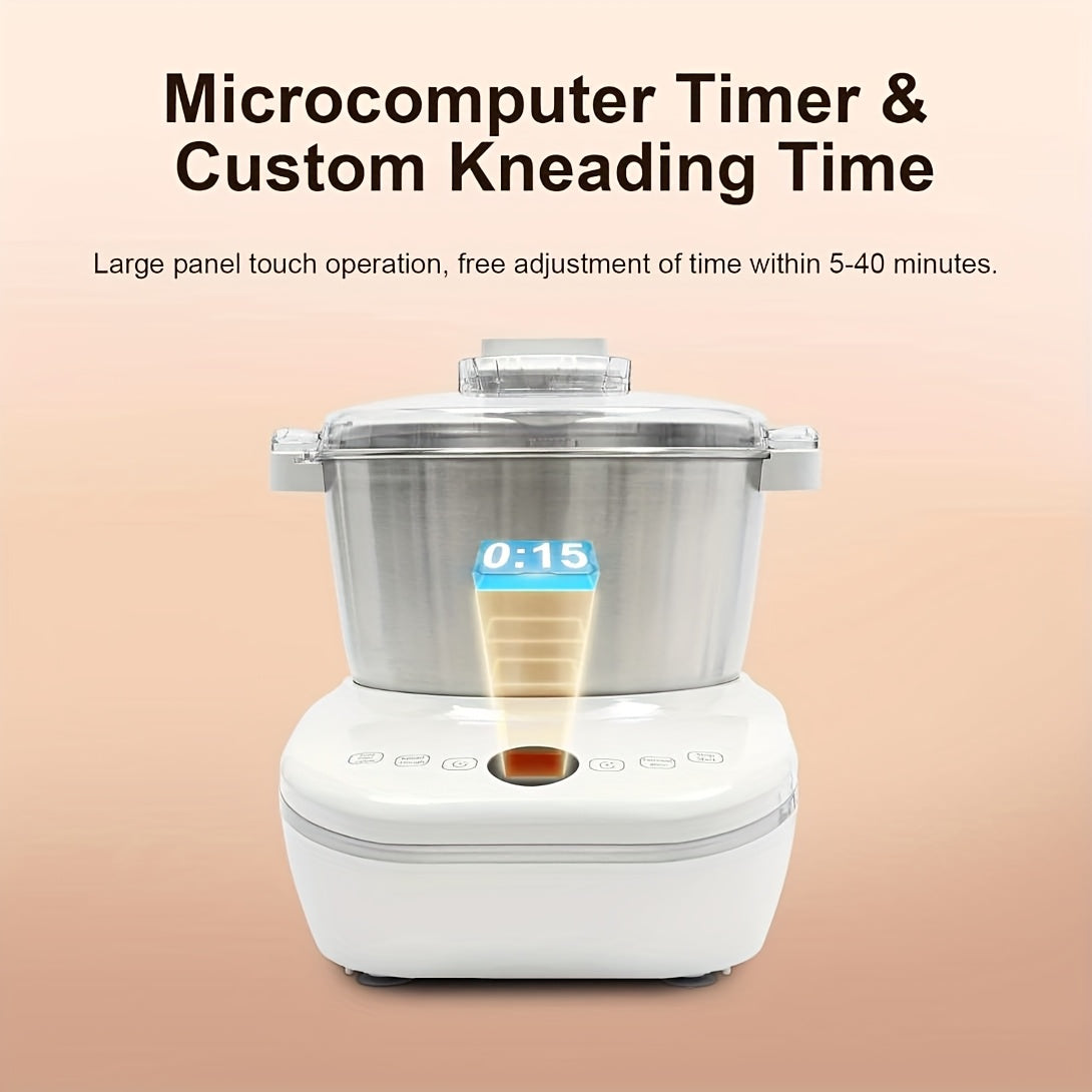 7L(7.3QT)Electric Dough Mixer with Ferment Function, Bread Maker Machine, Dough Maker Machine with 304 Stainless Steel Bowl