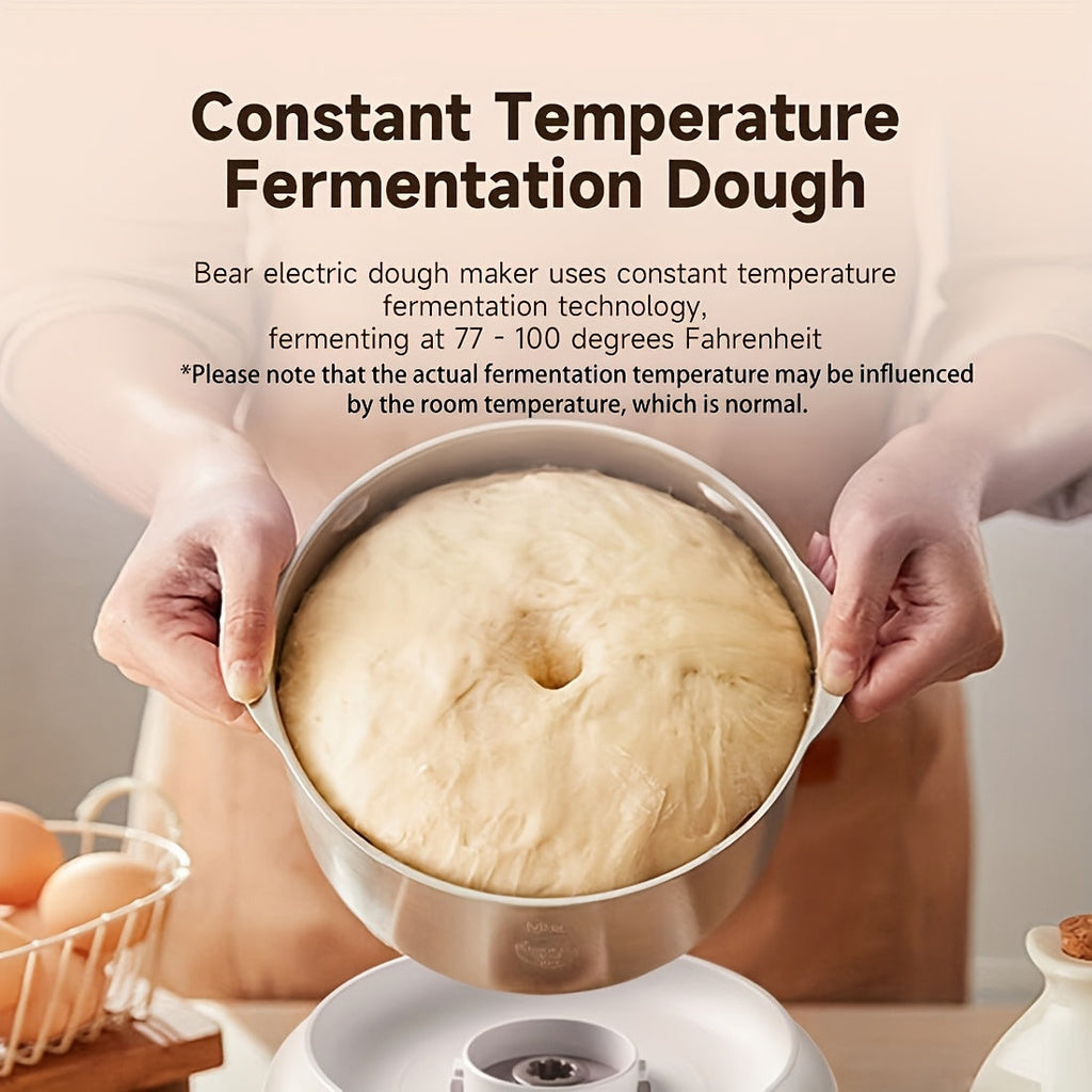 Electric Dough Maker, 1.32gal/5.28qt Home Dough Mixer with Fermentation Function, Microcomputer Timer
