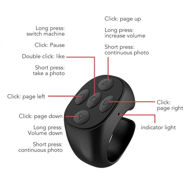 🔥 Fingertip Wireless Bluetooth Remote Control 📱