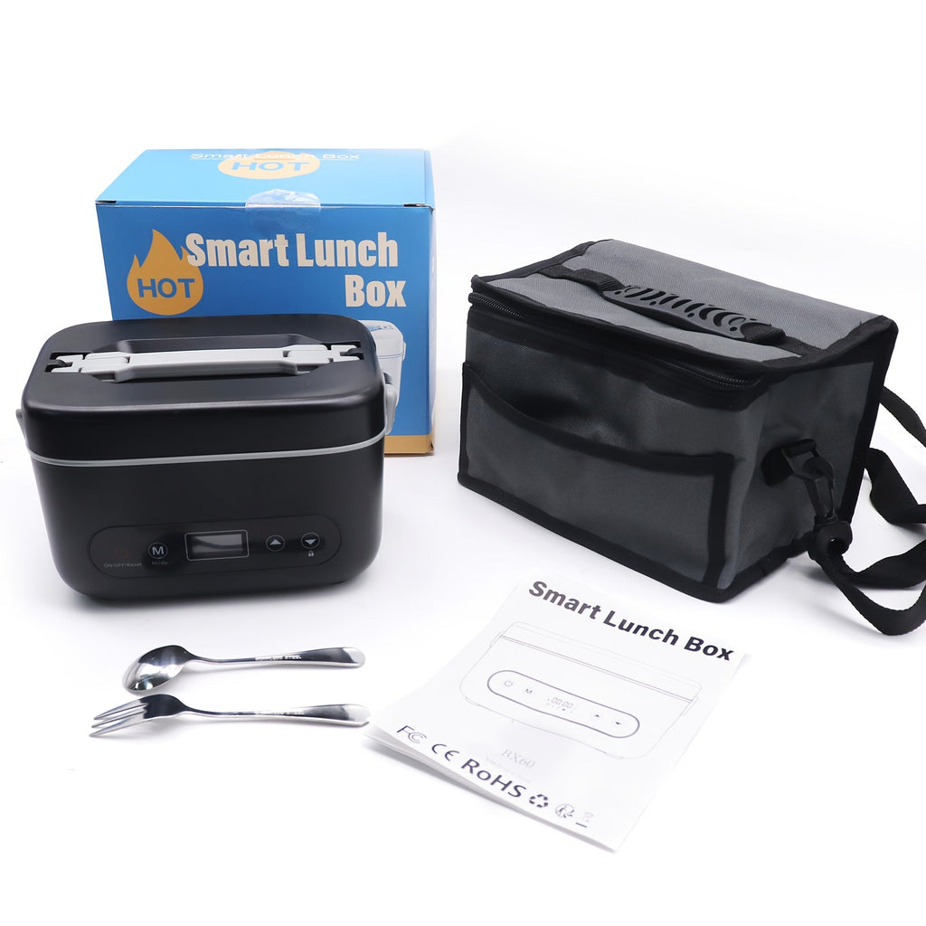 1.2L Cordless Lunch Box - 12000mAh Built-In - Heater with 5 Heating Elements & Auto Temp Control, Stainless Food Warmer for Office, Truck