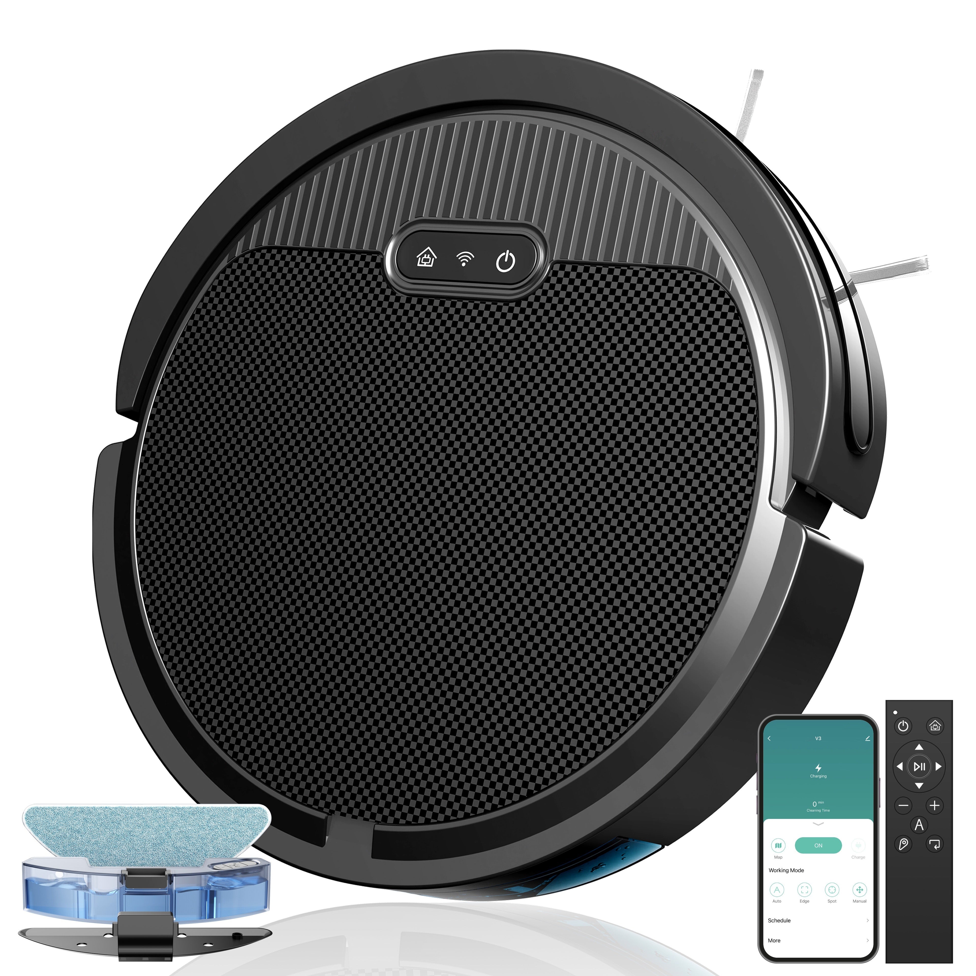 This Is a Robotic Vacuum And Mop Combination Featuring Powerful 5000PA Suction