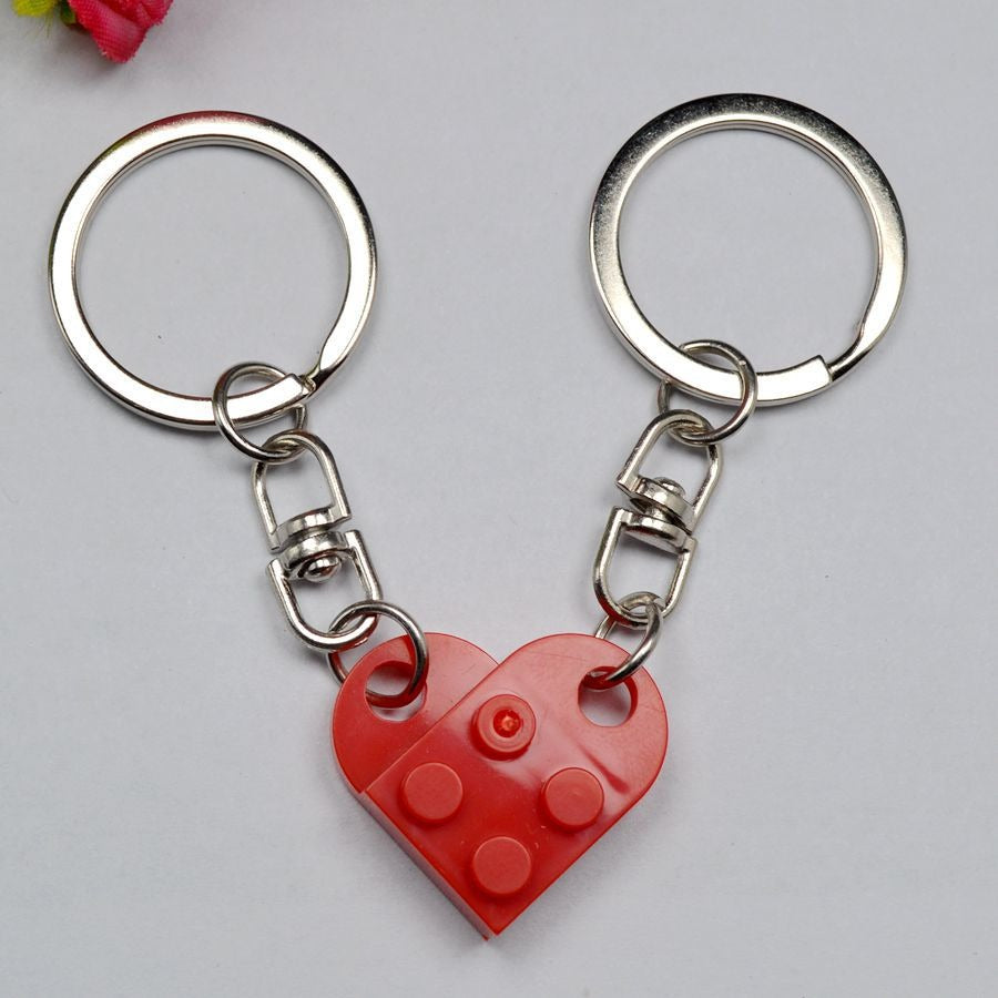 🔥LAST DAY 50% OFF - 💖Brick Heart Keychain Set