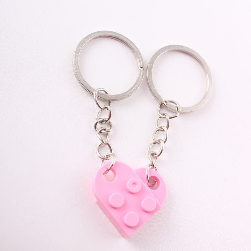 🔥LAST DAY 50% OFF - 💖Brick Heart Keychain Set
