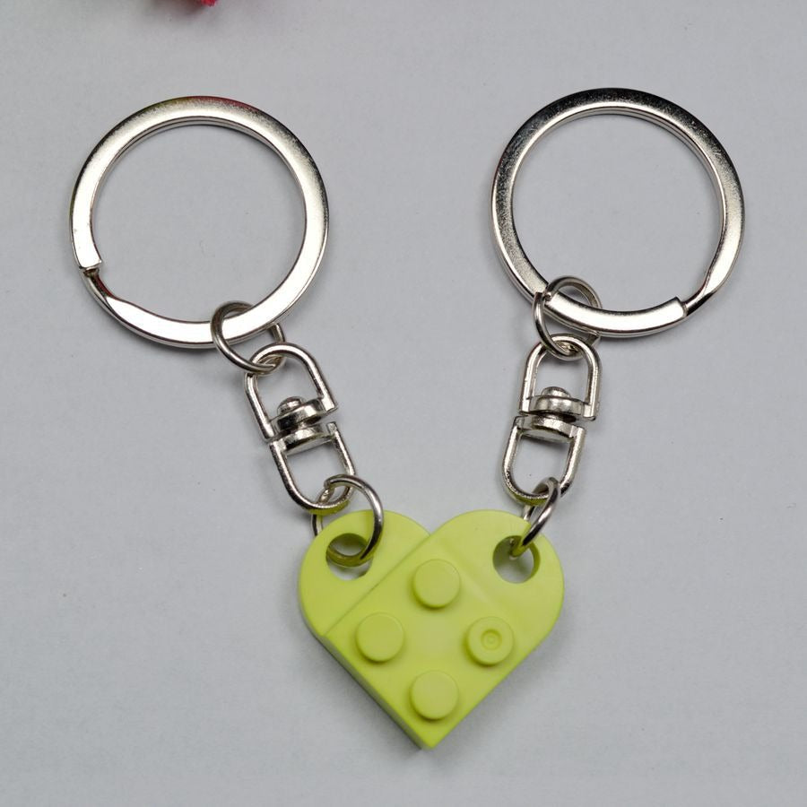 🔥LAST DAY 50% OFF - 💖Brick Heart Keychain Set