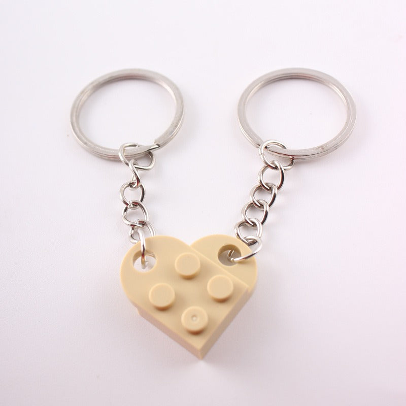 🔥LAST DAY 50% OFF - 💖Brick Heart Keychain Set