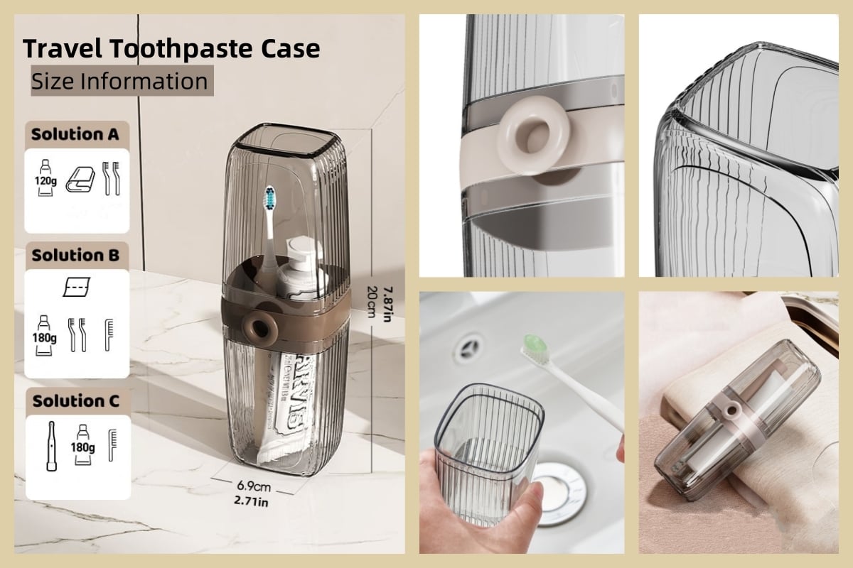 🎁Convenient Travel Soap Mouthwash Storage Box🧼