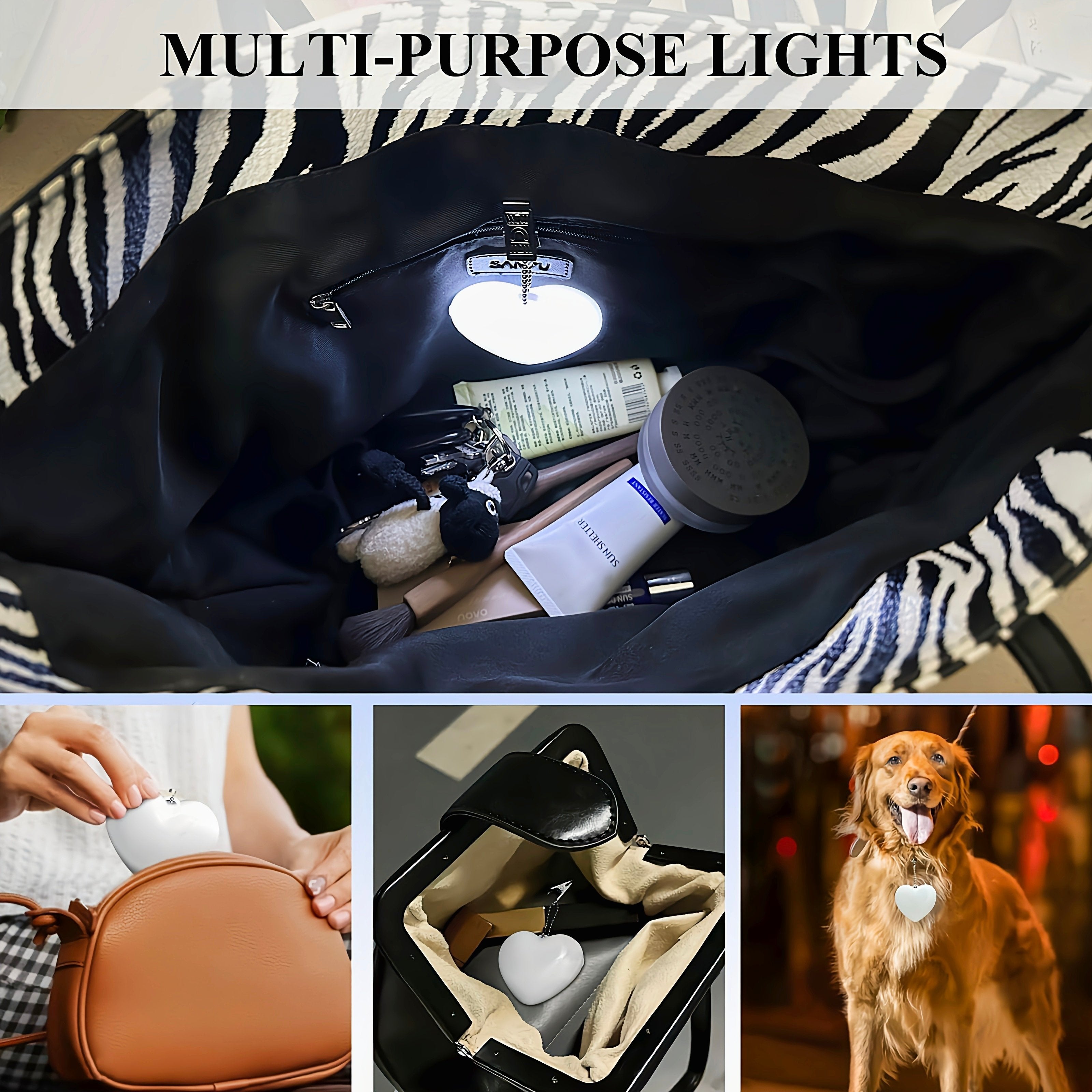 💖LED Purse Light: Automatic Sensor Handbag Light