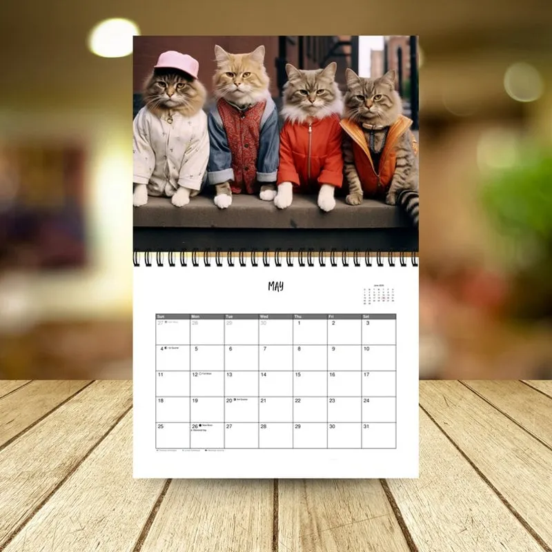 😺2025 Stylish Cats Calendar/Gift For Cat Lover