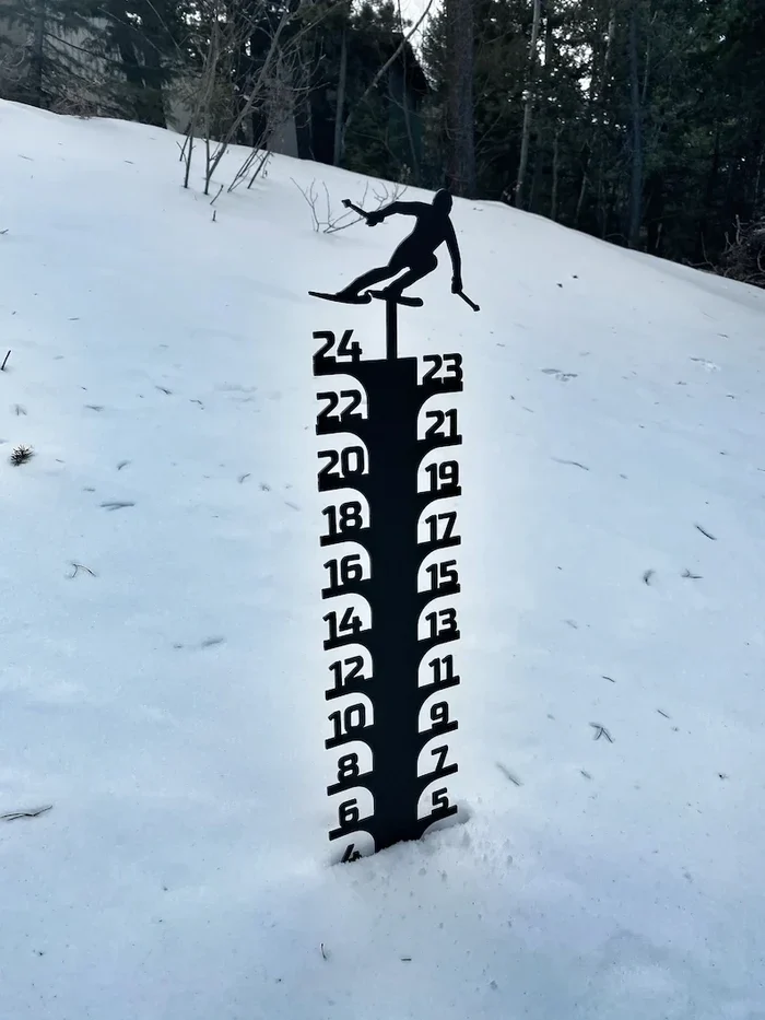 🔥Early Christmas Sale 50% - Iron Art Snow Gauge