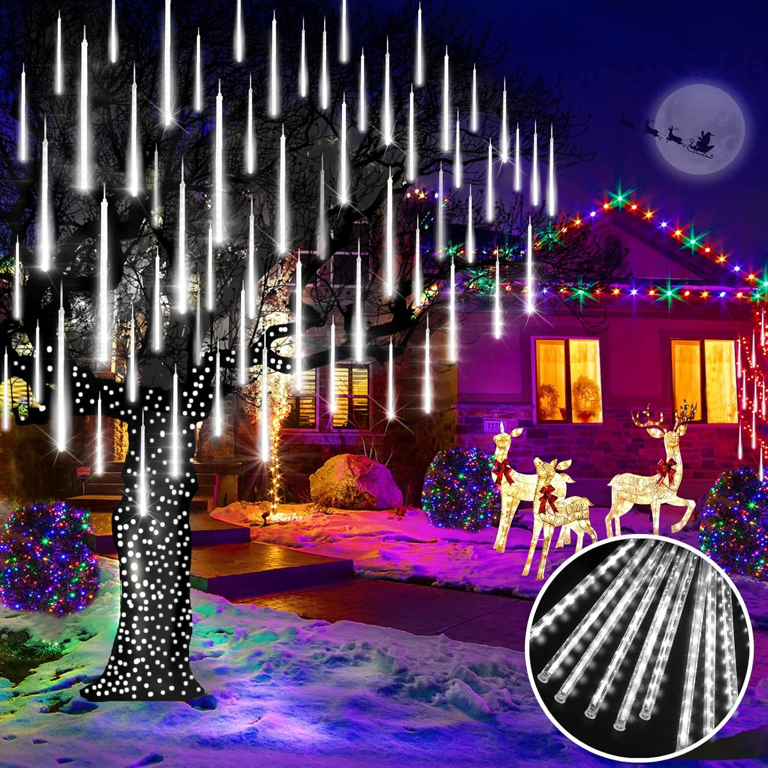 ✨LED Outdoor Meteor Shower Rain Lights💫