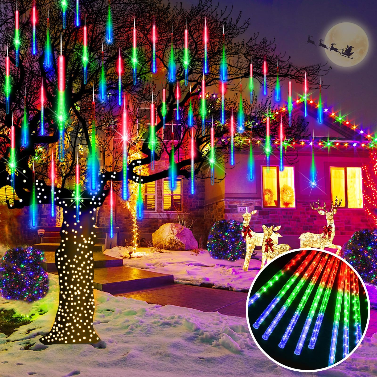 ✨LED Outdoor Meteor Shower Rain Lights💫