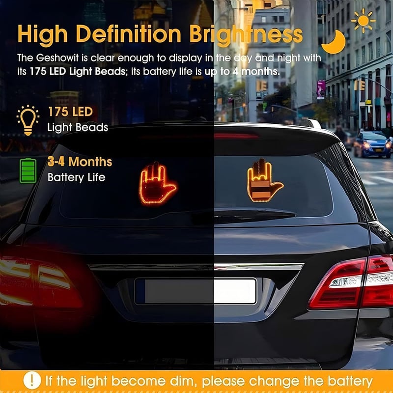 🤟🤣Car Gesture Light