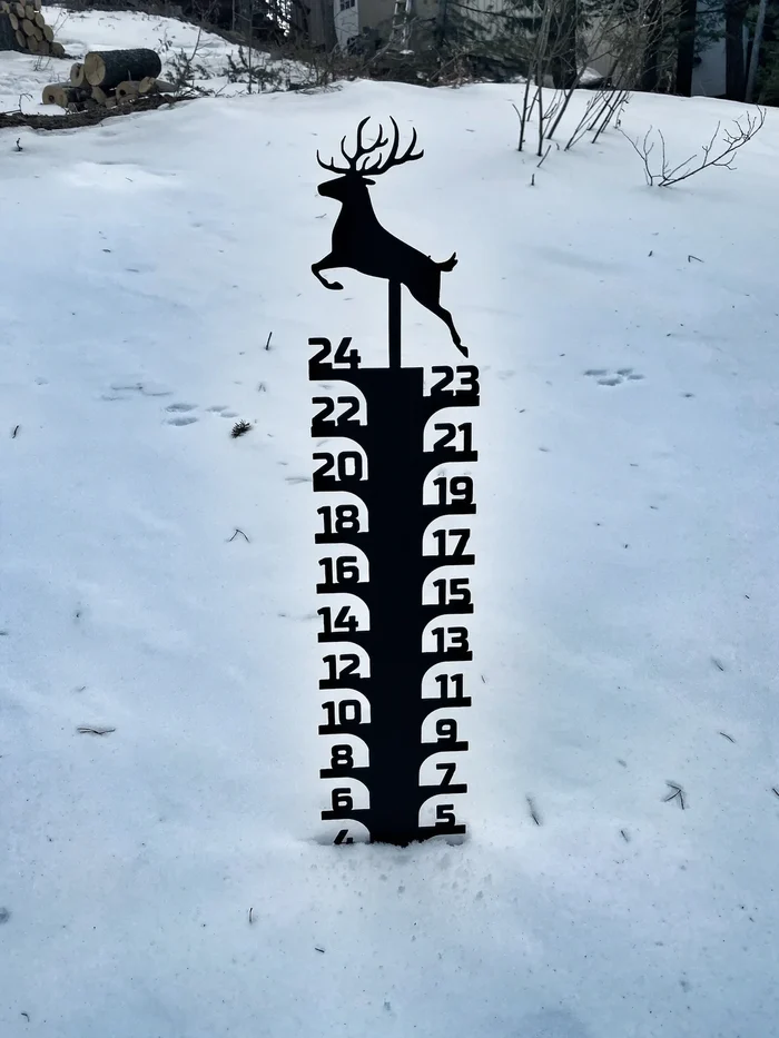 🔥Early Christmas Sale 50% - Iron Art Snow Gauge