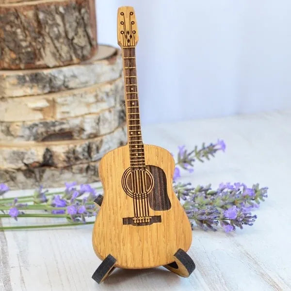🎸Wooden Acoustic Guitar Pick Box