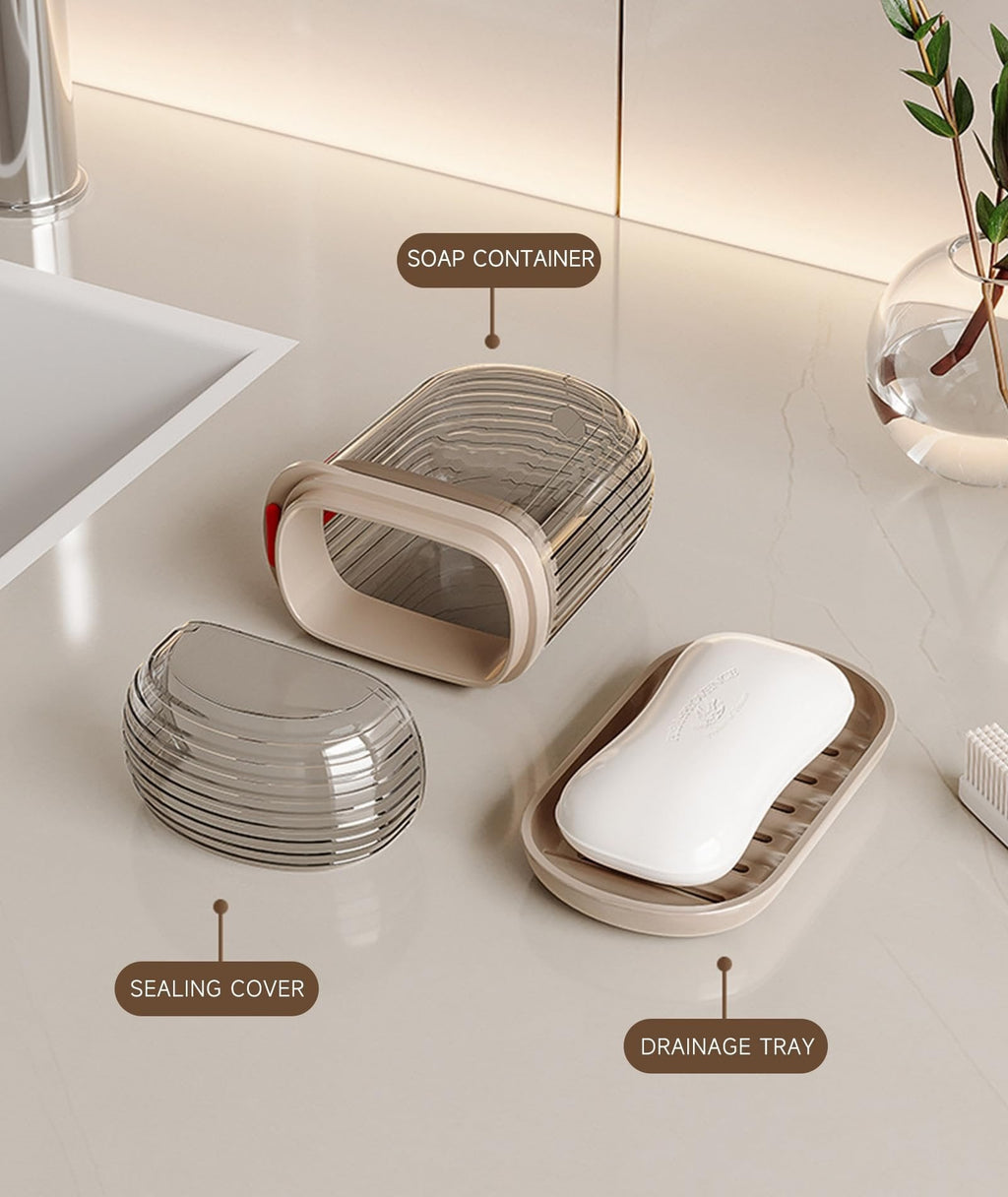 🎁Convenient Travel Soap Mouthwash Storage Box🧼