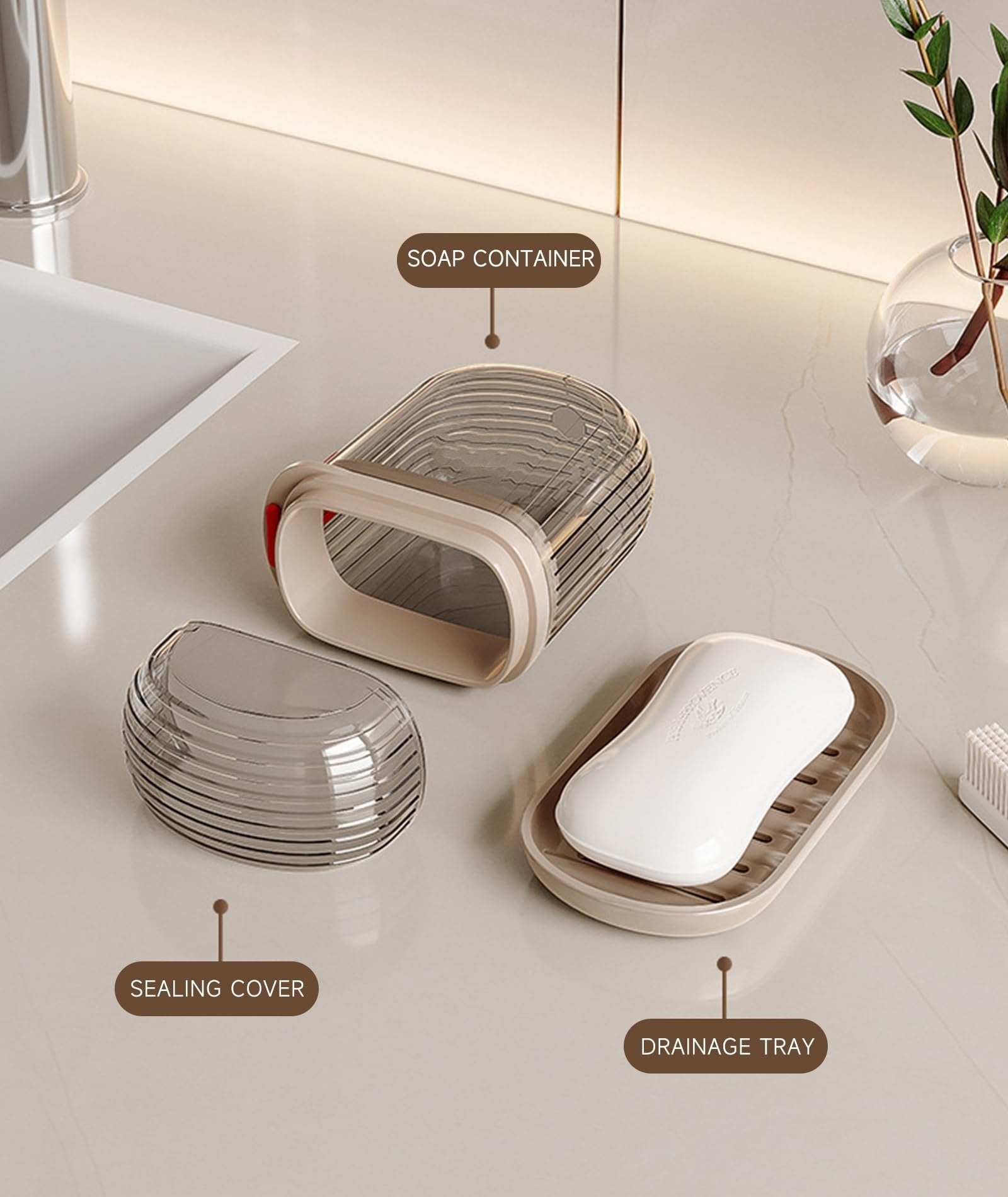 🎁Convenient Travel Soap Mouthwash Storage Box🧼