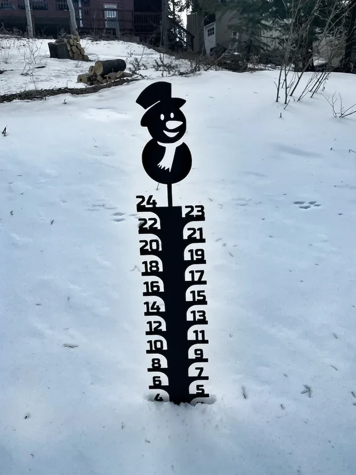 🔥Early Christmas Sale 50% - Iron Art Snow Gauge
