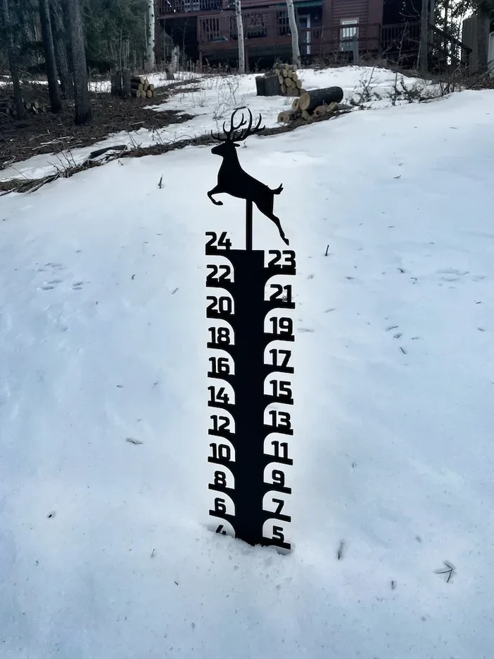 🔥Early Christmas Sale 50% - Iron Art Snow Gauge