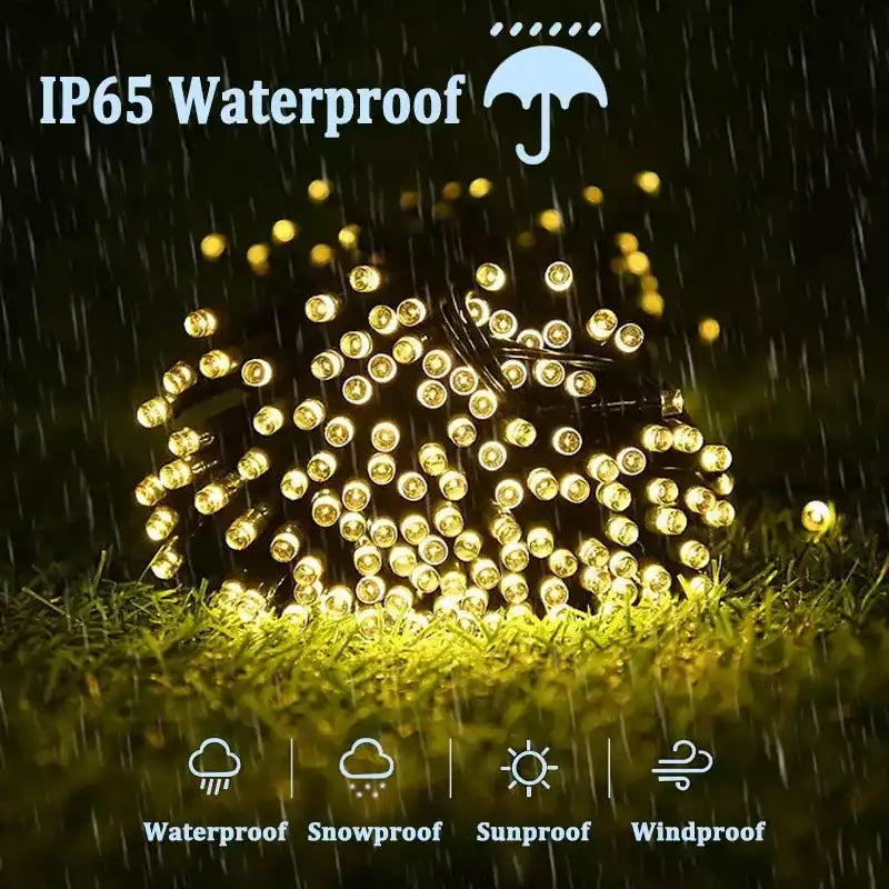 8 Patterns Solar Christmas Lights-🎄Perfect For Outdoor Tree Garden Decoration✨