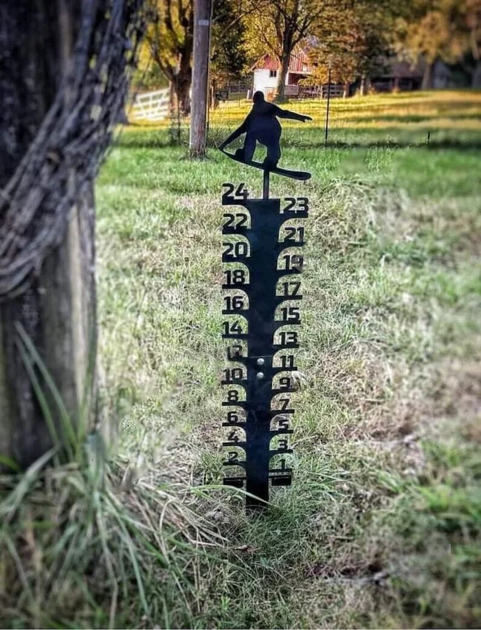 🔥Early Christmas Sale 50% - Iron Art Snow Gauge