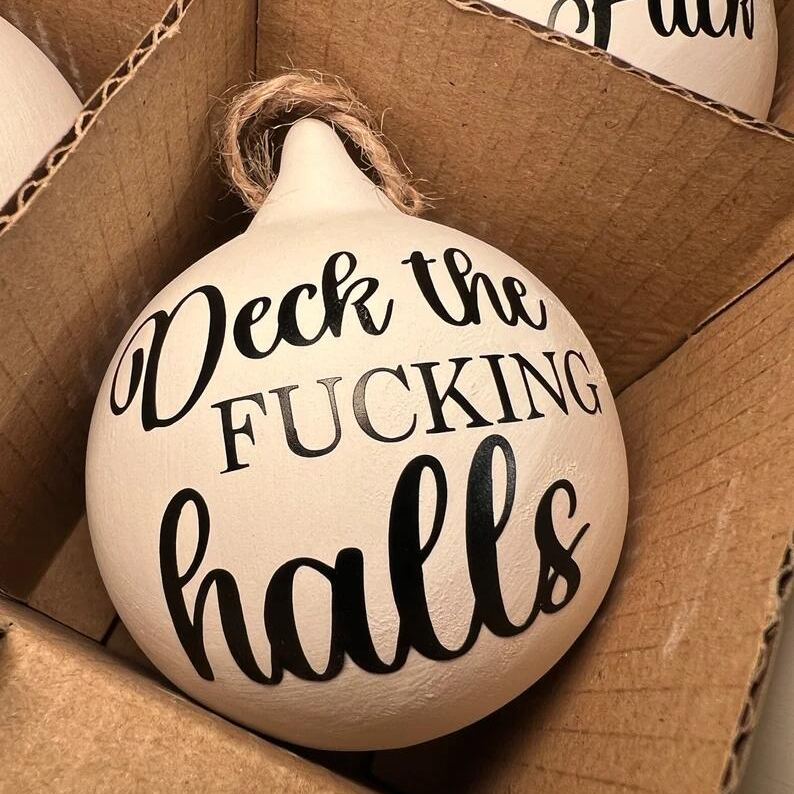 🎄 Early Christmas Sale-🎁Christmas Funny Offensive Bauble-Rude Baubles